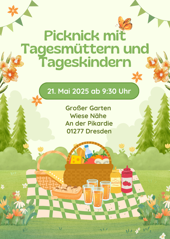 Picknick großer Garten